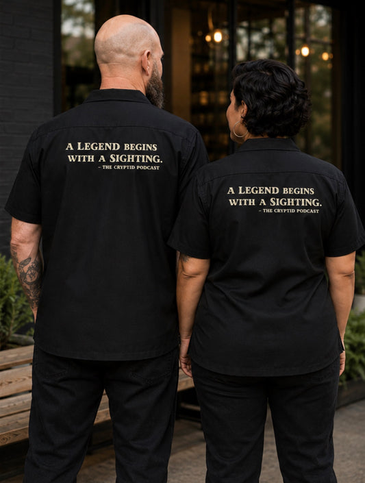 The Cryptid Podcast Bowler Shirt
