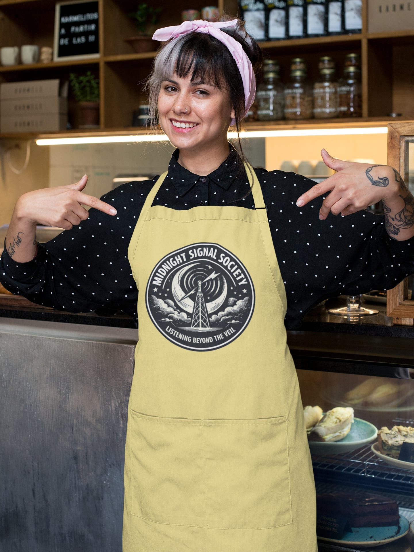 MIDNIGHT SIGNAL SOCIETY Cooking Apron