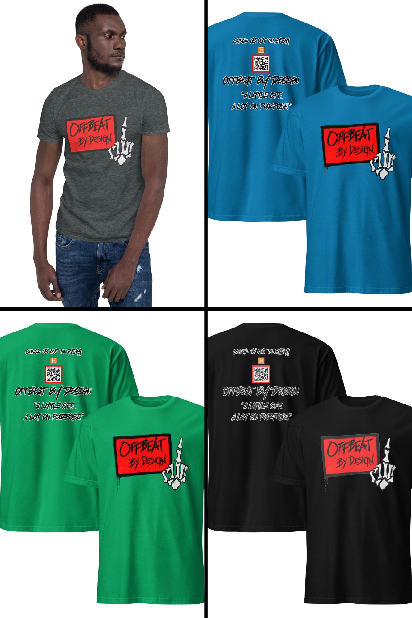 Offbeat by Design branded shirt w/ QR code
