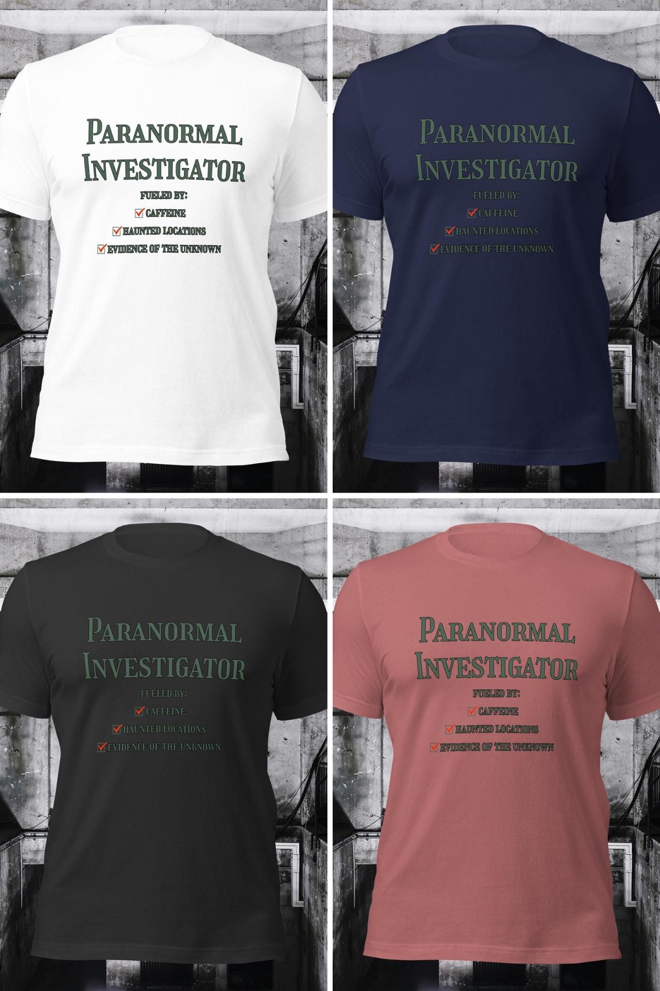 Paranormal Investigator, Fueled By Caffeine, Tee