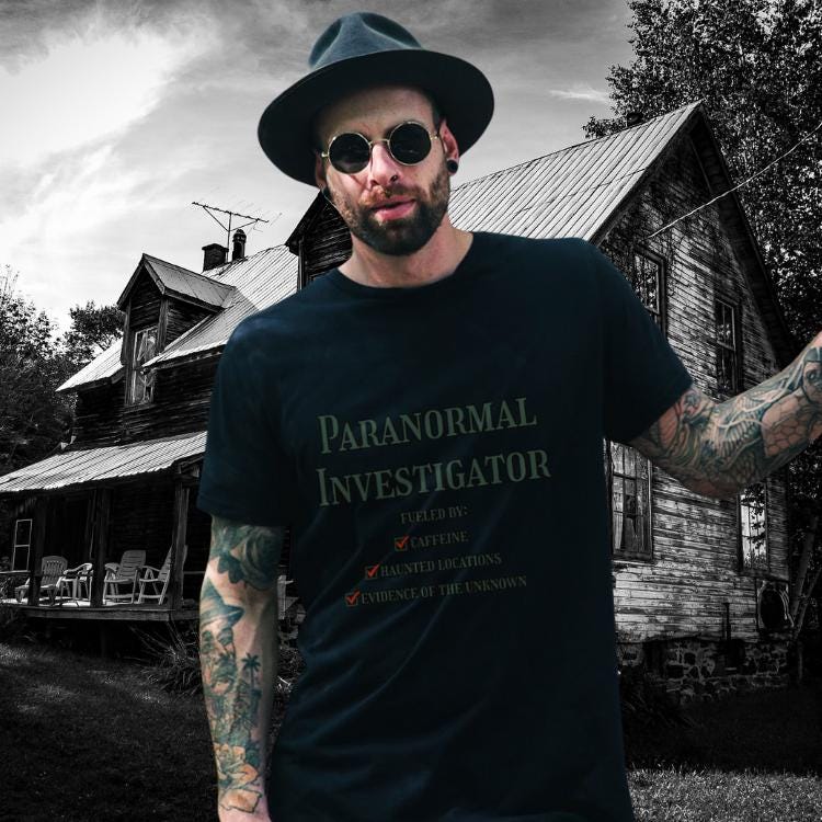 Paranormal Investigator, Fueled By Caffeine, Tee