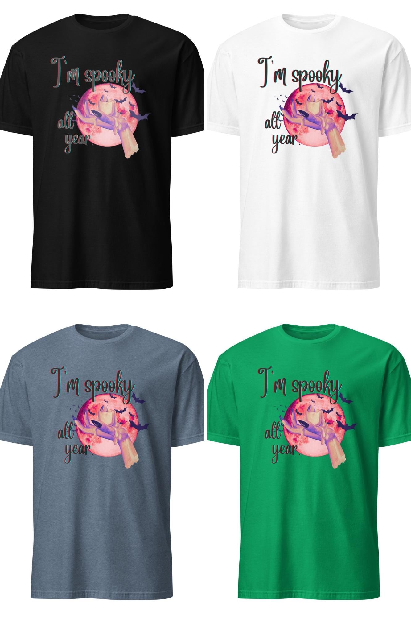 Spooky All Year Tee: Magick Candle Graphic, 100% Cotton