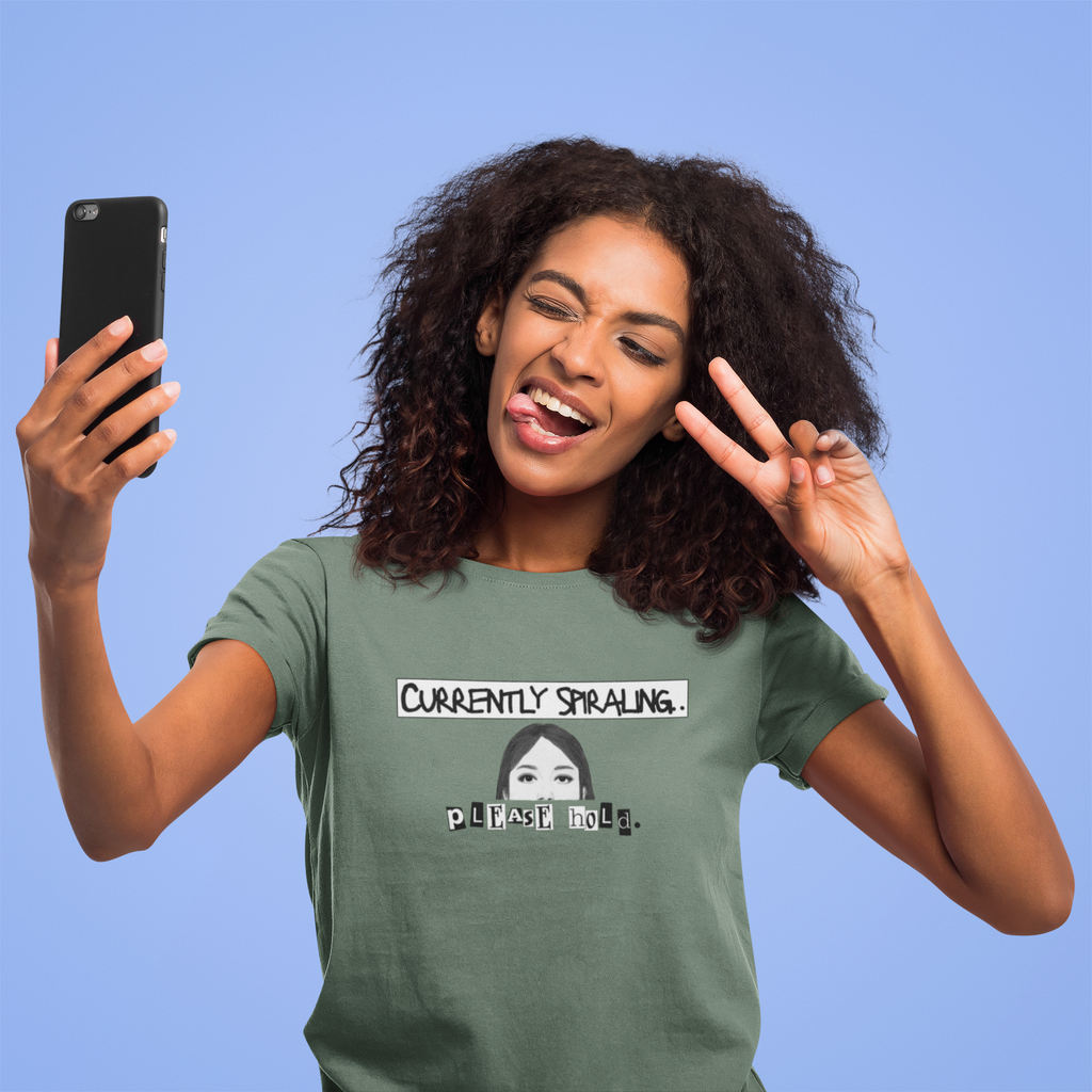Currently Spiraling Please Hold Tee