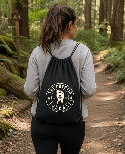 The Cryptid Podcast Cotton Canvas Drawstring Backpack