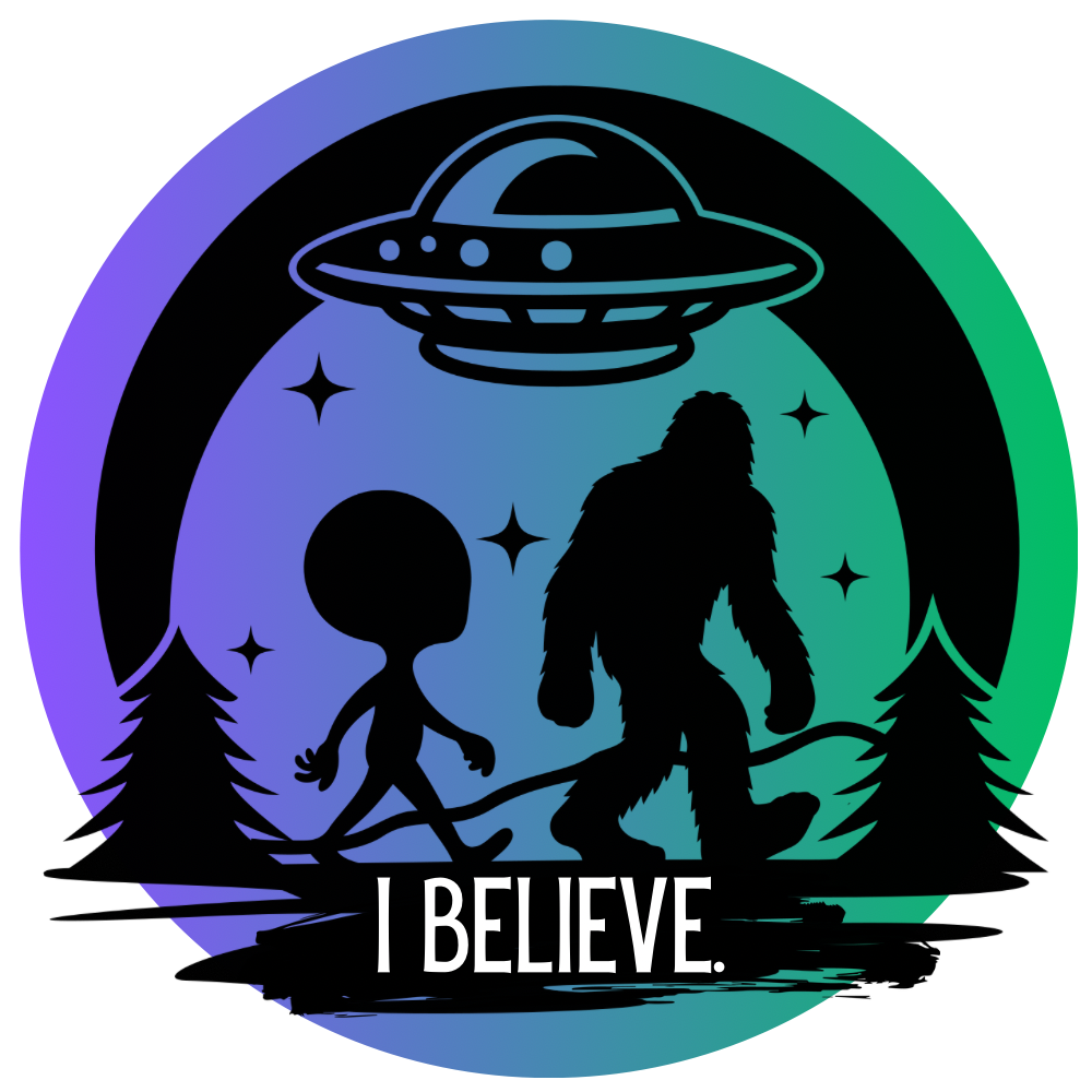 I BELIEVE Alien Sasquatch, OFFBEAT style