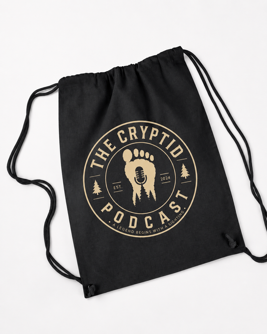 The Cryptid Podcast Cotton Canvas Drawstring Backpack