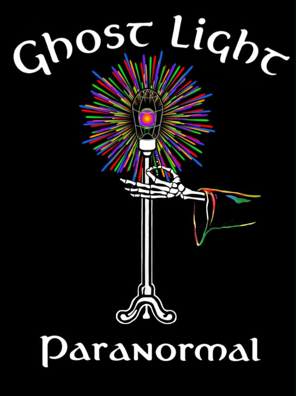 Ghost Light Paranormal Pride Shirt Small Logo