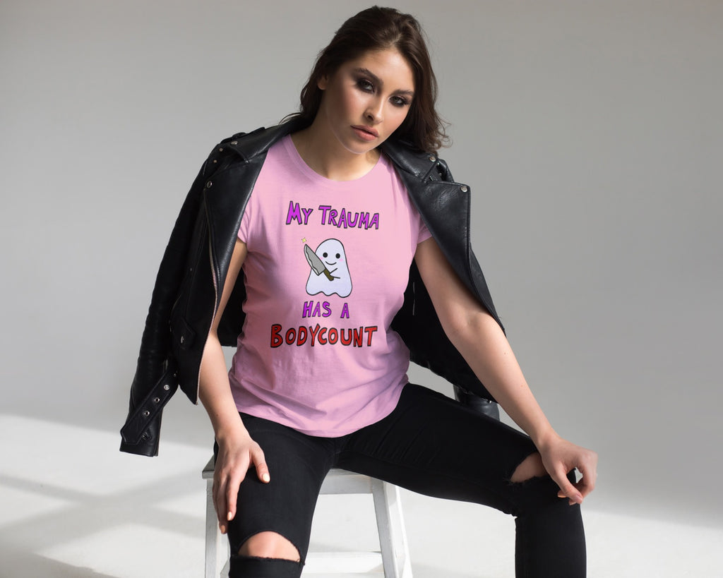 My Trauma Has A Bodycount Tee, funny t-shirt
