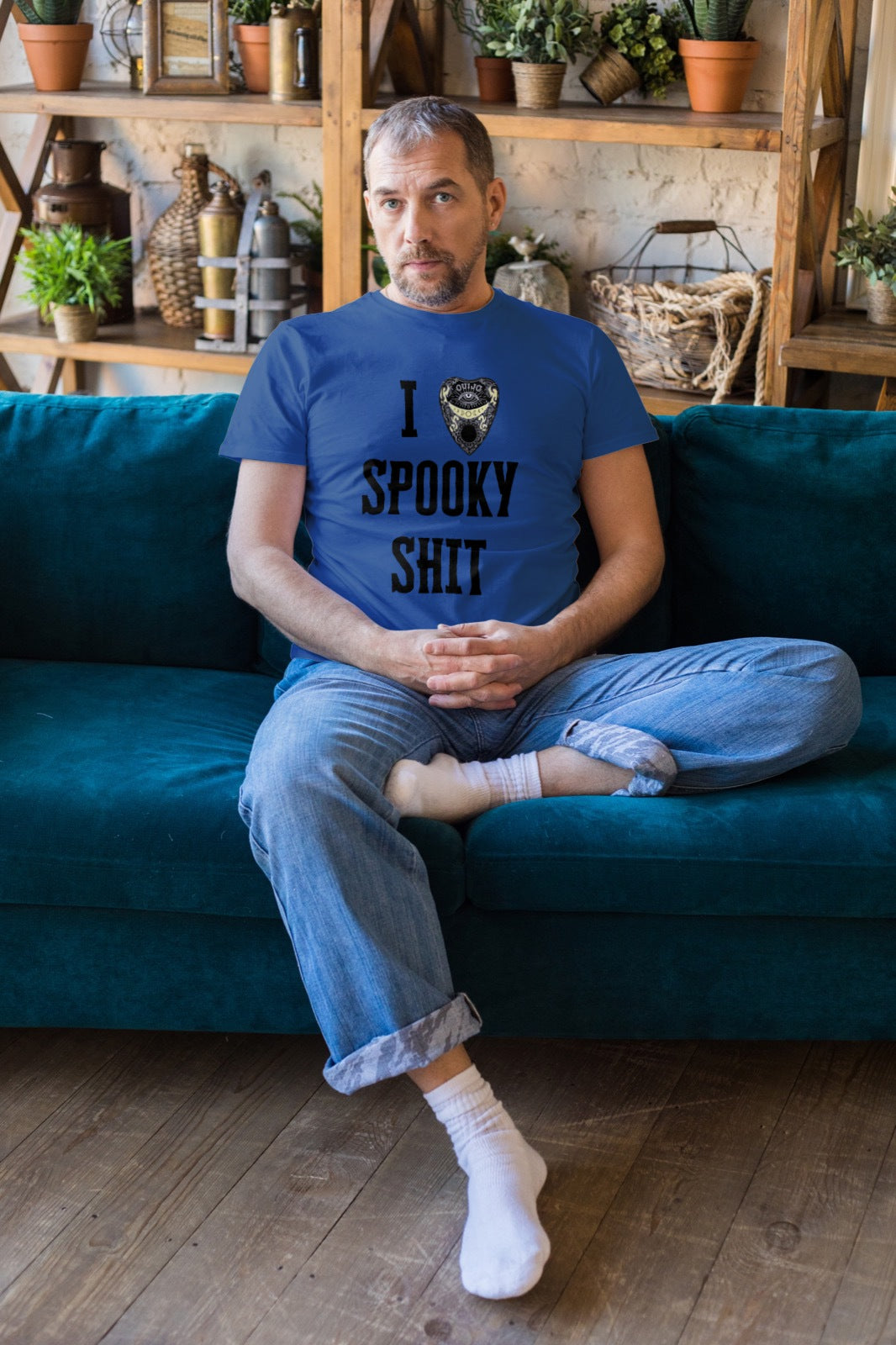 I LOVE SPOOKY SHIT graphic tee, funny t-shirt