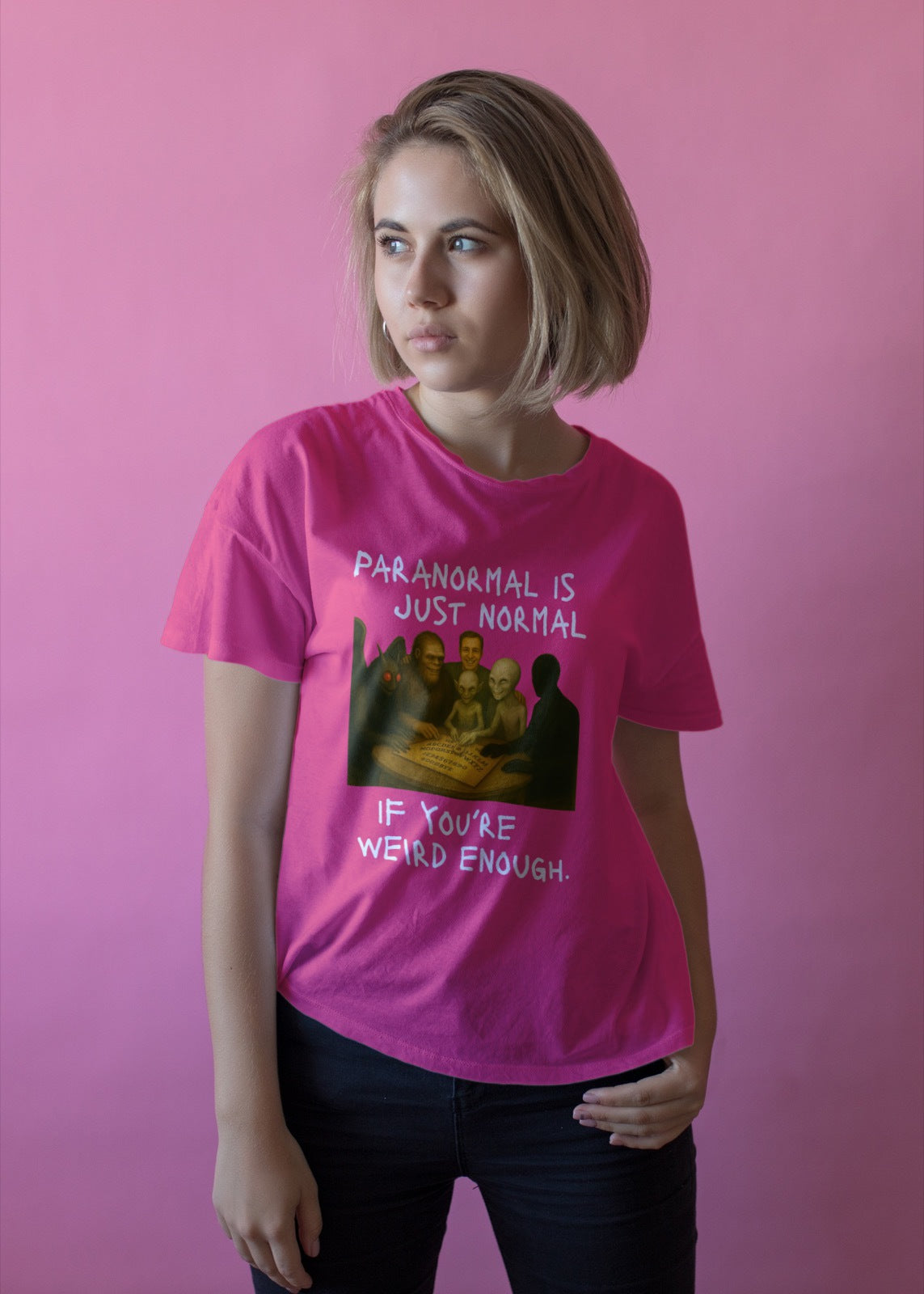 Paranormal is Just Normal if You're Weird Enough, funny cryptid t-shirt