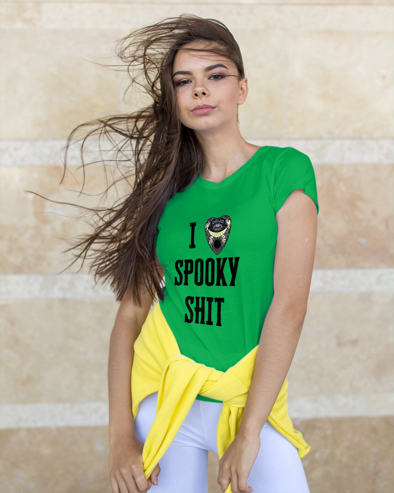 I LOVE SPOOKY SHIT graphic tee, funny t-shirt