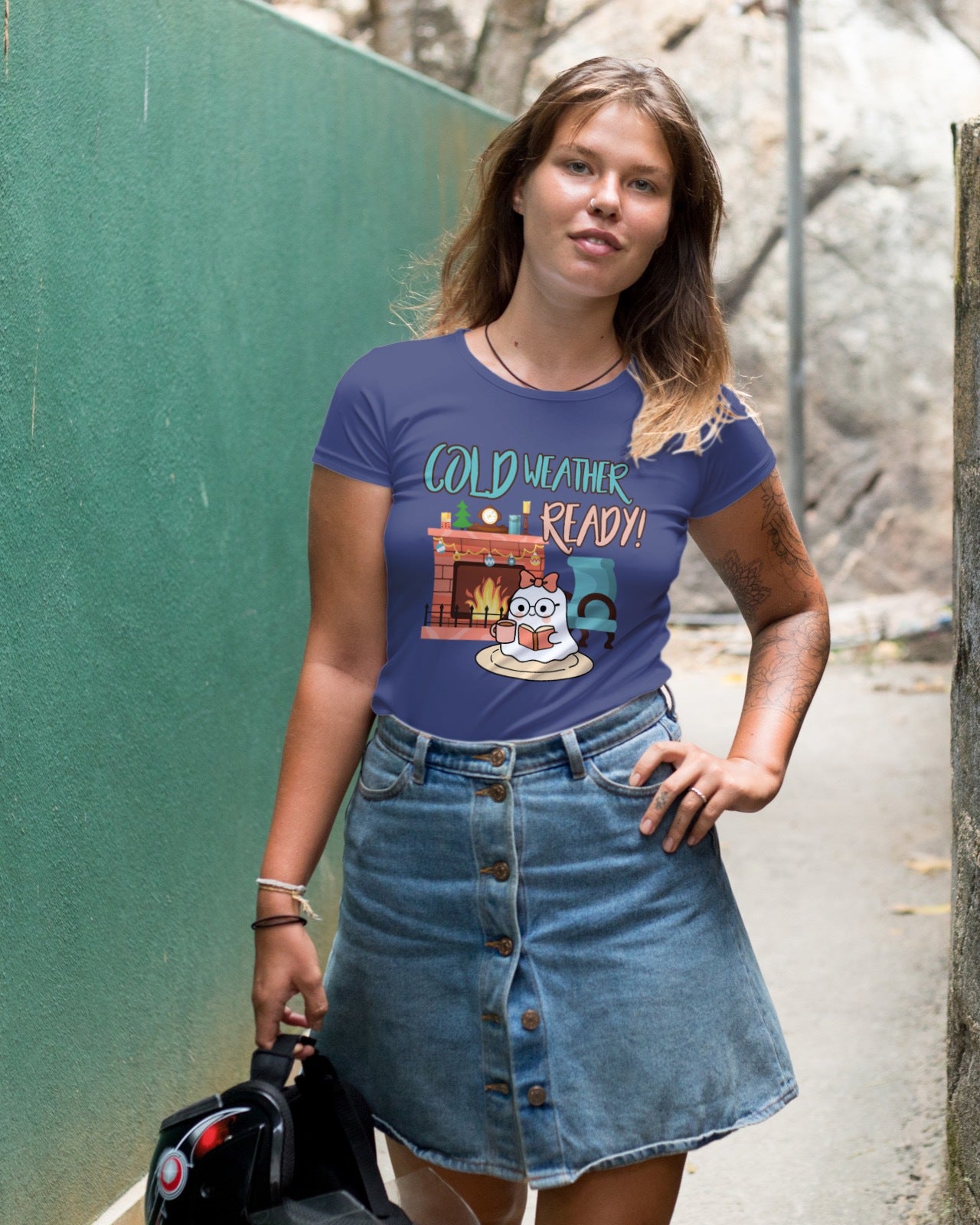 Cold Weather Ready Ghost Tee, long and short sleeeve