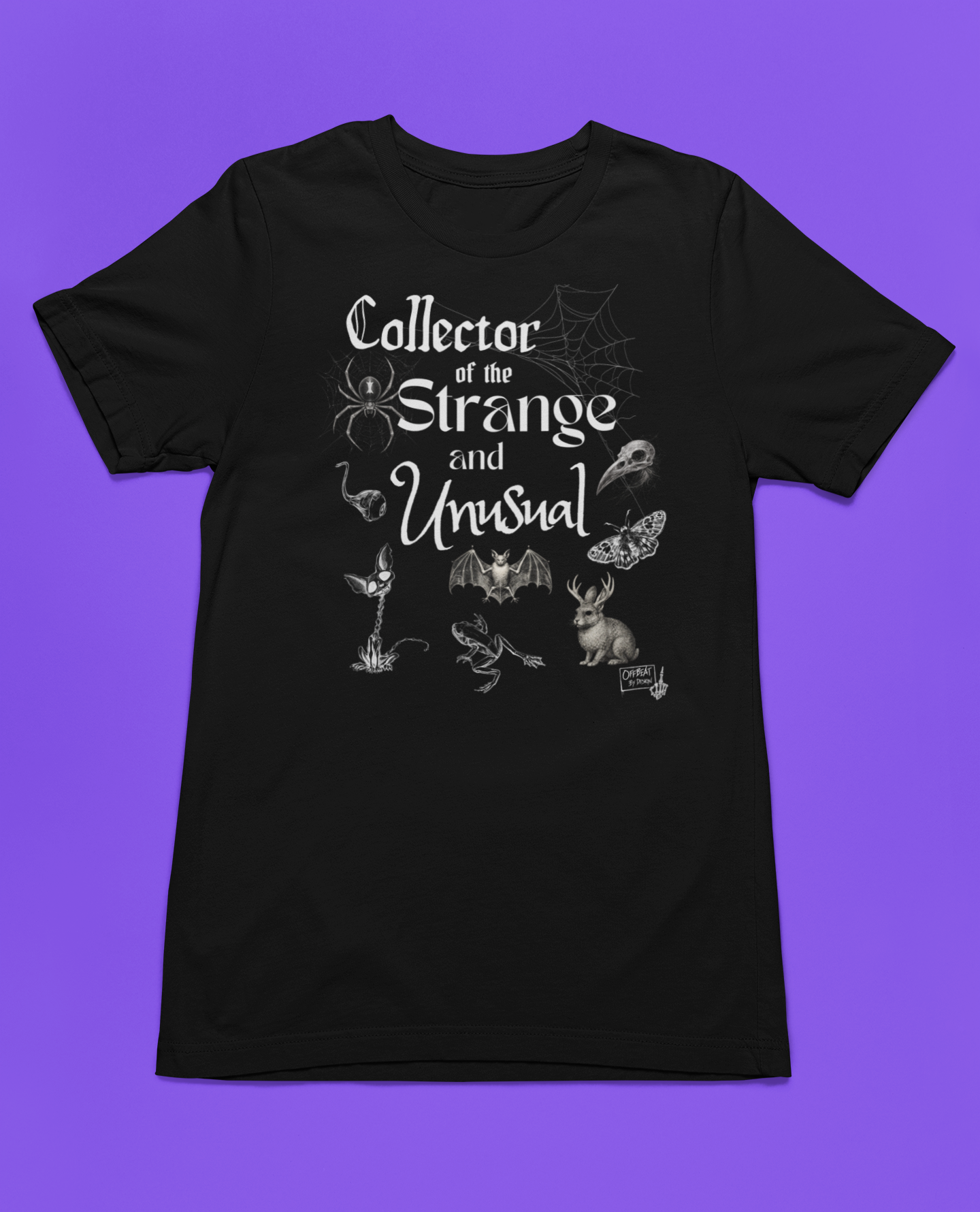 Collector of the Strange and Unusual oddities t-shirt