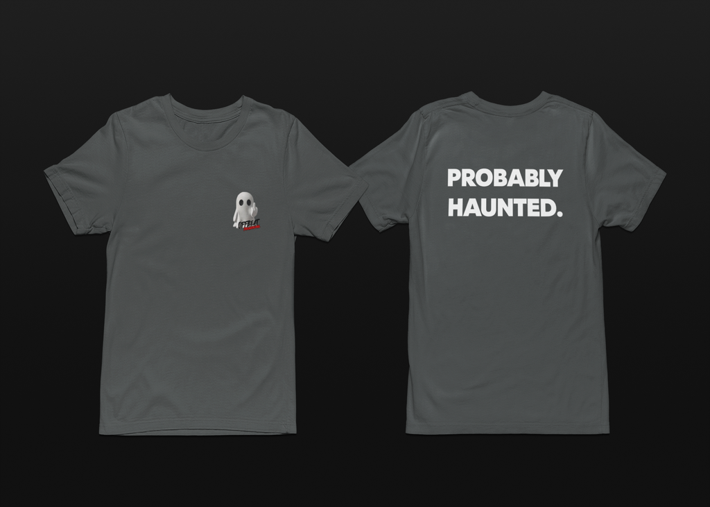 Offbeat Paranormal "PROBABLY HAUNTED" t-shirt