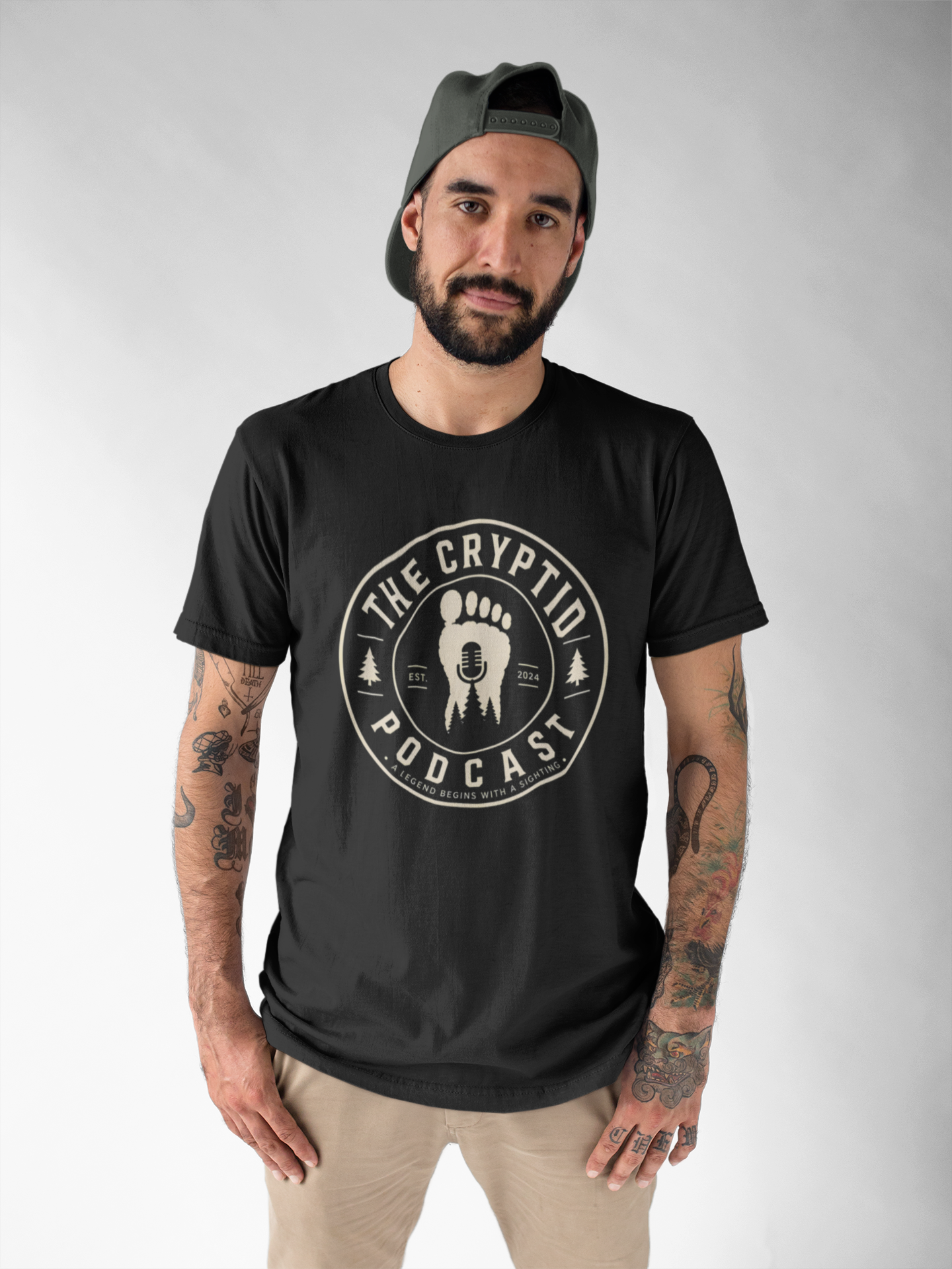 The Cryptid Podcast Front Logo Tee