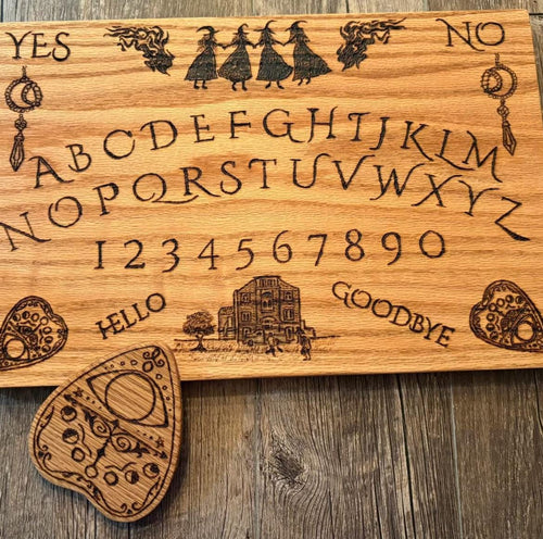 Hardwood Spirit Communication Board, Divination Tools, Handmade Handcrafted Ouija Board