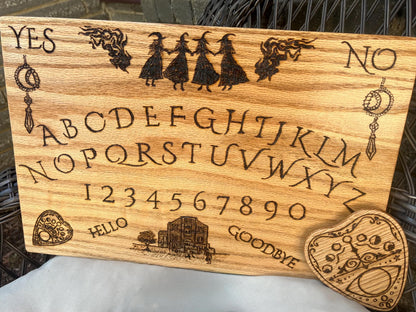 Hardwood Spirit Communication Board, Divination Tools, Handmade Handcrafted Ouija Board