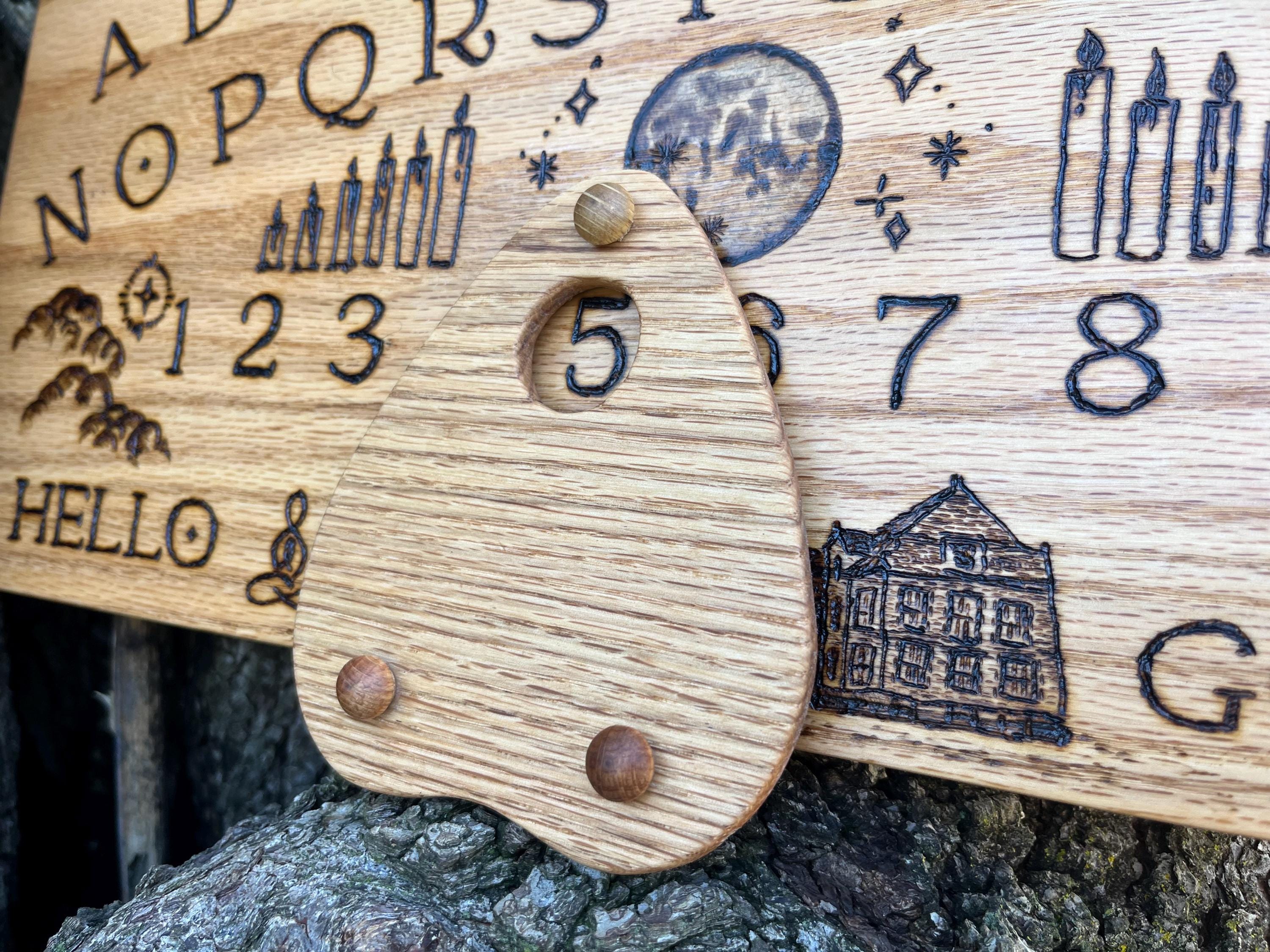 Hardwood Spirit Communication Board, Divination Tools, Handmade Handcrafted Ouija Board