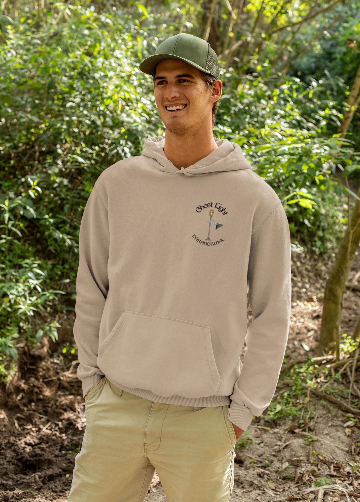 Ghost Light Paranormal Hoodie Small Logo