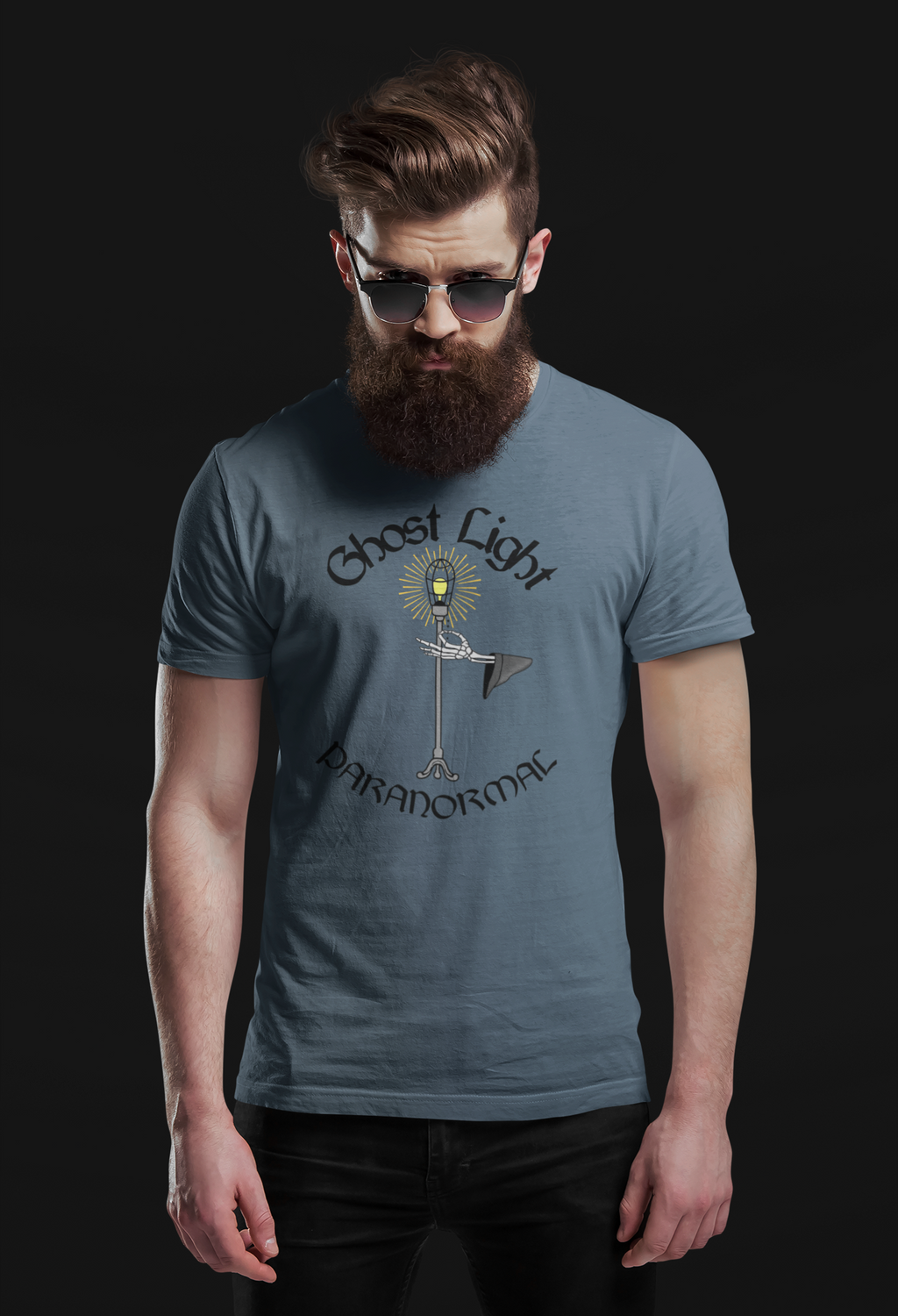 Ghost Light Paranormal Group Tee Large Logo
