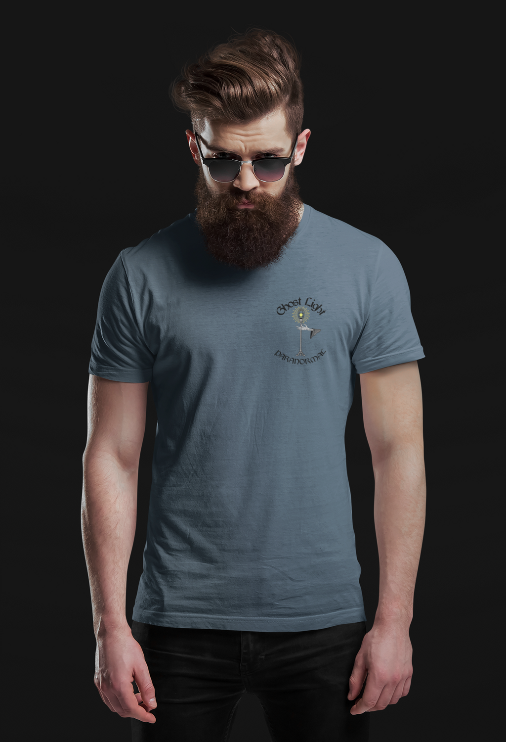 Ghost Light Paranormal Group Tee Small Logo
