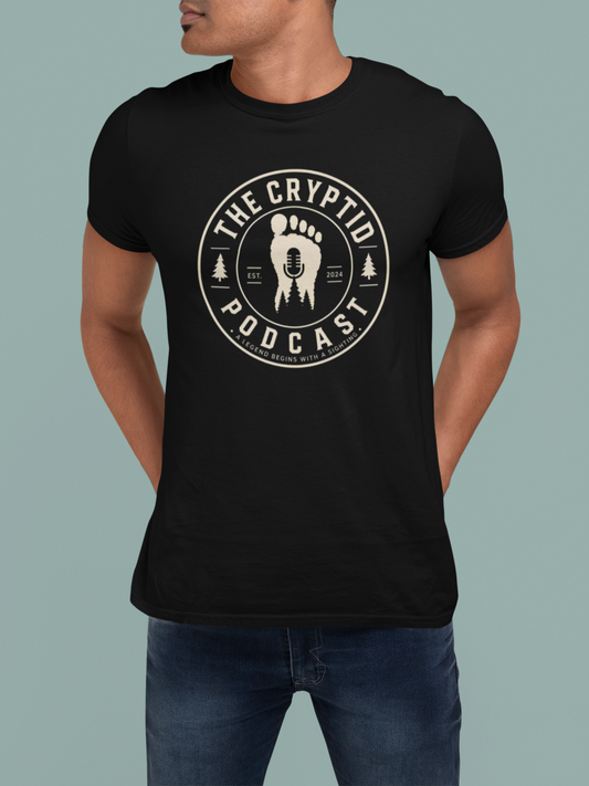 The Cryptid Podcast Front Logo Tee